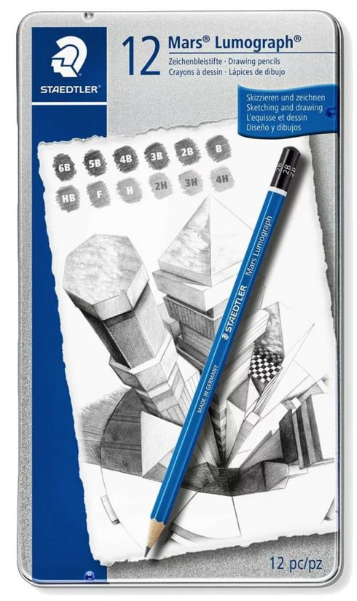 LUMOGRAPH PENCIL PEFC PUR 12PC