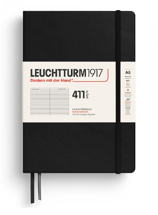 Leuchtturm Notebook 411 A5 Ruled Hardcover