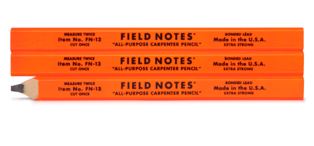 Field Notes Carpenter Pencil (3 Pack)