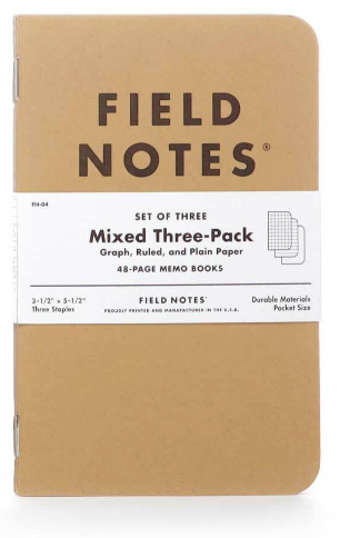 Field Notes A6 Mixed Paper (Set of 3)