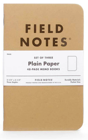 Field Notes A6 Plain Paper (Set of 3)